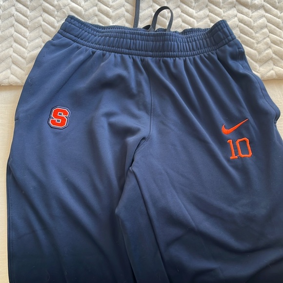 Syracuse Nike Elite Dry Fit OFFICIAL TEAM ISSUED drawstring w Pockets Pants - Picture 2 of 9